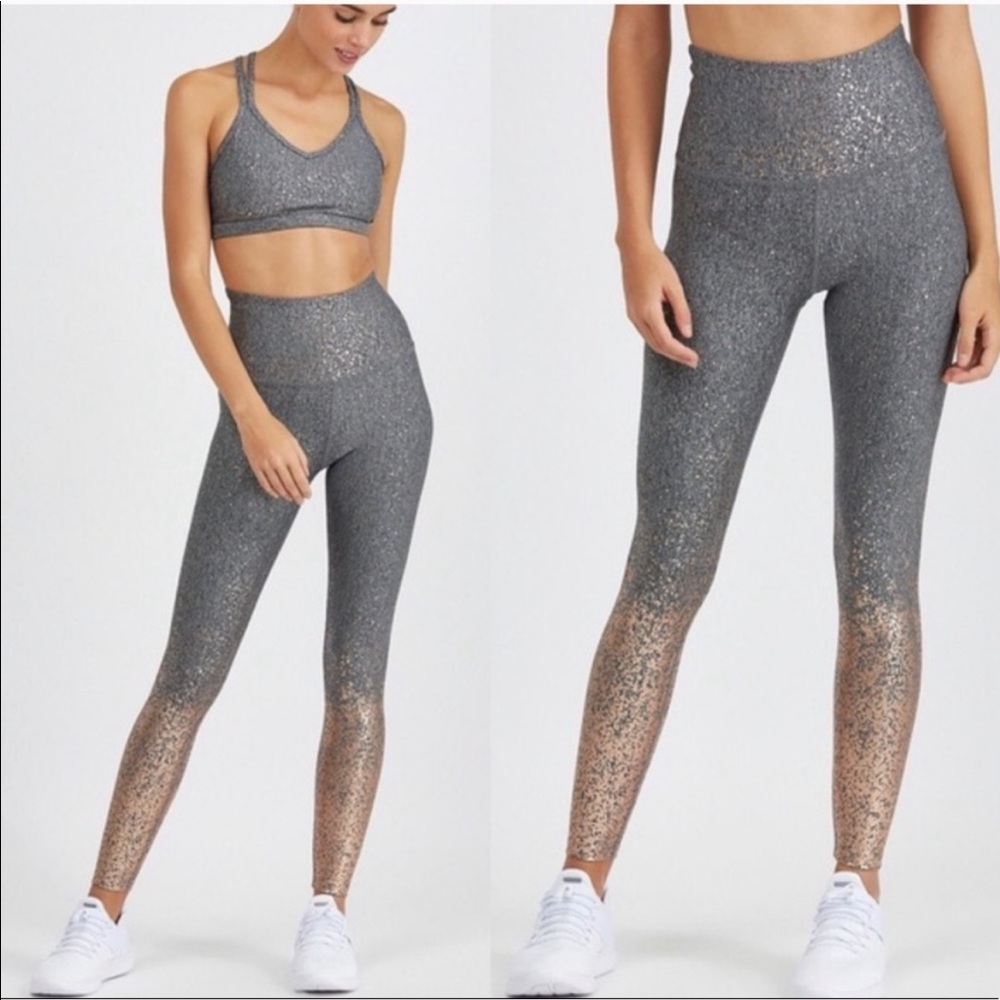Like new Beyond Yoga Copper Alloy Ombre Leggings